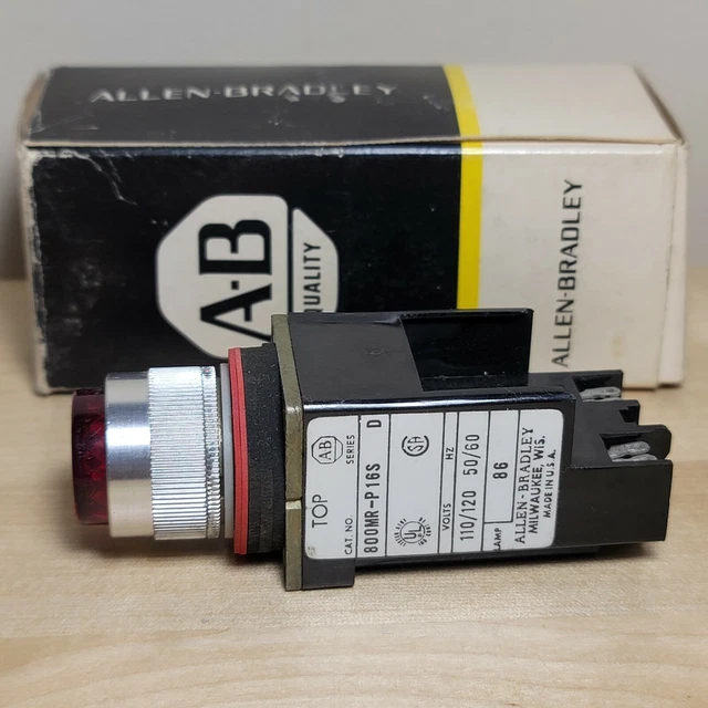 Allen-Bradley 800MR-P16S Red Pilot Light 110/120V 50/60Hz