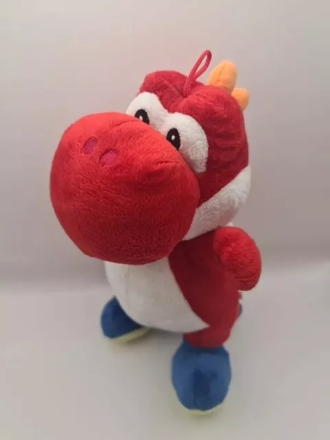 Plüschtier Yoshi 2017 26 cm rot Kuscheltier Stofftier Sehr Guter Zustand