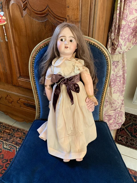 Grande Poupée SFBJ Taille 9 - Modèle 12, 69 Cm, à Restaurer