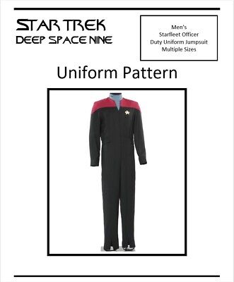 Star Trek:Voyager/DS9 Starfleet Duty Male Jumpsuit Uniform Pattern- All Sizes