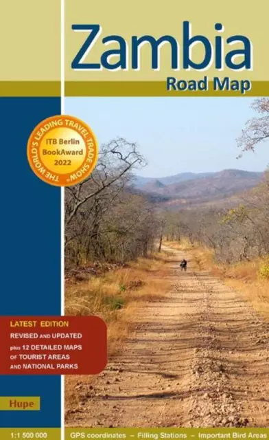 Zambia Road Map | (Land-)Karte | Deutsch | 2022 | Hupe, Ilona