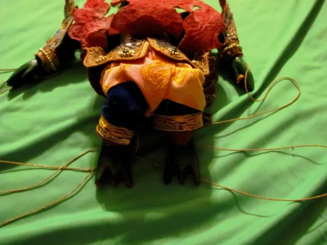 Vintage Burmese Marionette Wooden Garuda (Suparna) puppet 14" 3