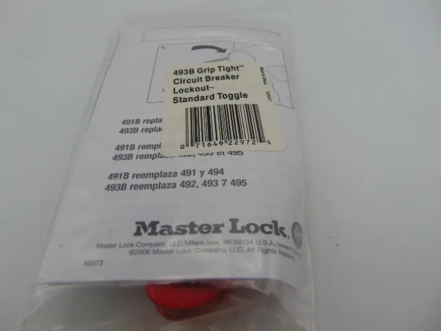Master Lock 493BCircuit interruttore blocco standard NUOVO 3