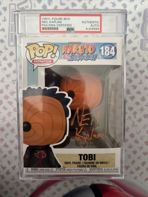FUNKO POP! PSA Authenticated Tobi #184 Naruto Shippuden Neil Kaplan ...
