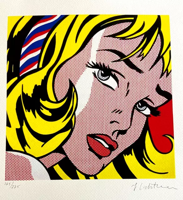Roy Lichtenstein Litografía 1986 (Basquiat Andy Warhol Keith Haring Jeff Koons )