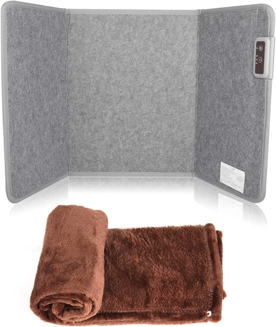 Folding Space Heaters Electric Foot Warmer with Tip-Over 45°Angle Auto-Off and O