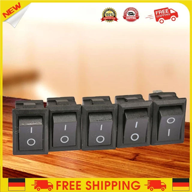 ❥ 20PZ SPENTI/UNO Barca-Auto-Rocker-Interruttore Alimentazione Acqua-Nero #3YE