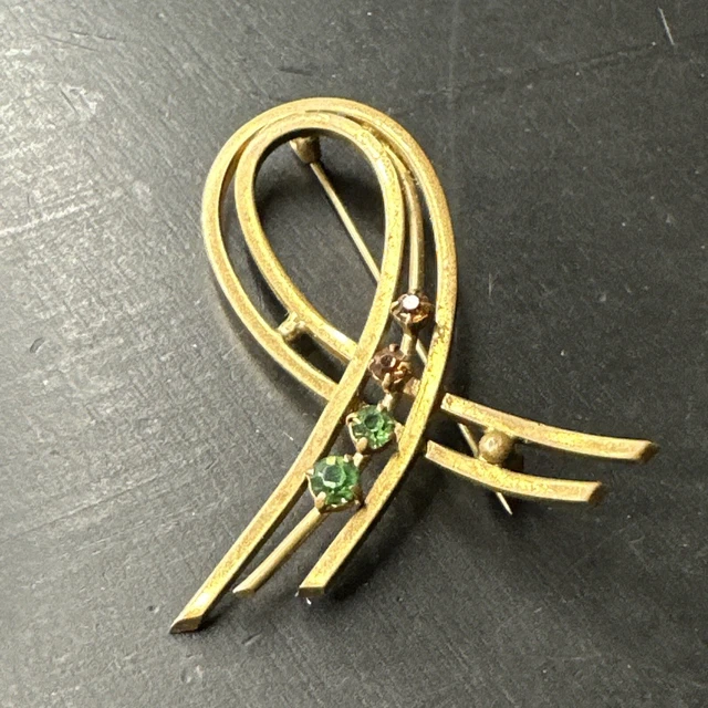 ANCIEN BIJOU XXE Art Nouveau,or 18 K fleur, perles Fines, Rare Broche
