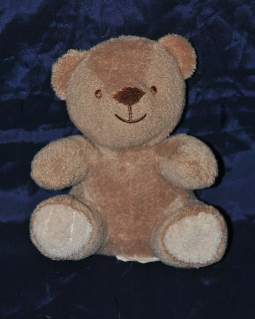 Peluche Doudou Ours BENGY Brun Beige Nounours 15 Cm Assis TTBE