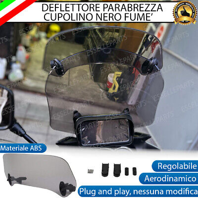 Boulevard DEFLETTORE PARABREZZA CUPOLINO NERO FUME' REGOLABILE PER DERBI BOULEVARD 125 
