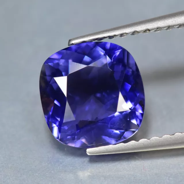1.58Ct Genuine Loose Gemstone Great look 100% Natural Vivid Blue Iolite