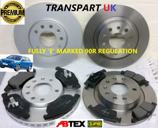 *Vauxhall Vectra C 1.9 Diesel Front + Rear Brake Discs And Pads Cdti 150 120Bhp