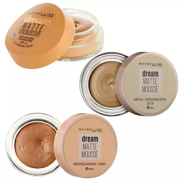 Maybelline Dream Matte Mousse Mattifying Foundation + Primer