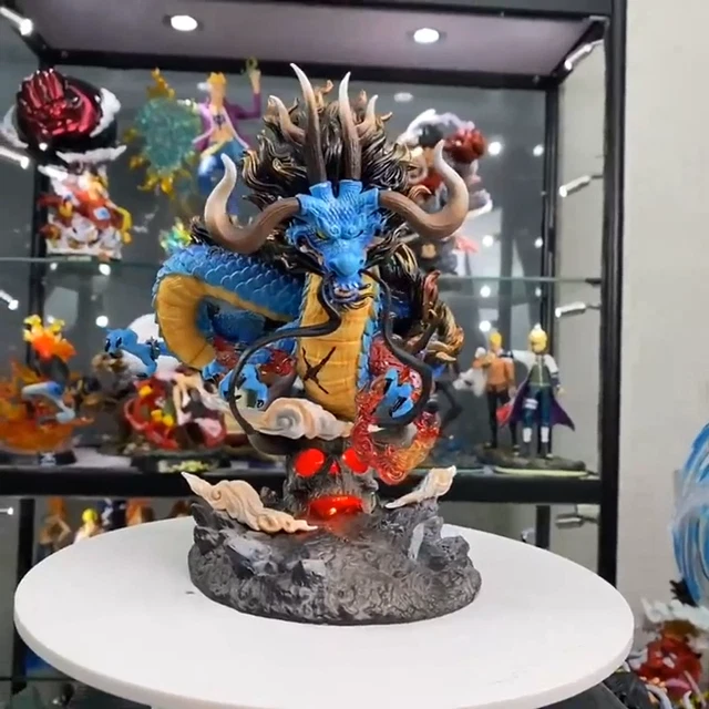ANIME ONE PIECE Figure Kaido Dragon Lighted PVC Action Figure Model