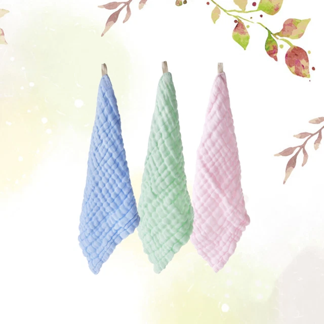 3 pz tergicristallo piccolo asciugamano lavaggio viso bambino fazzoletto assorbimento acqua saliva T