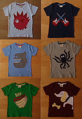 Boys Top Ex MINI BODEN T-Shirt Size 5 Years - Dog Applique - new sizing