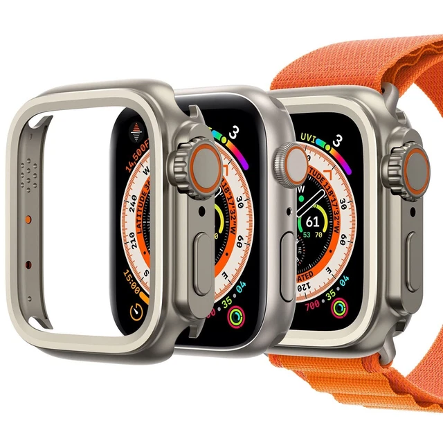3 in 1 Metal Case Compatible with Apple Watch Series 6/5/4 SE/SE2 40mm...