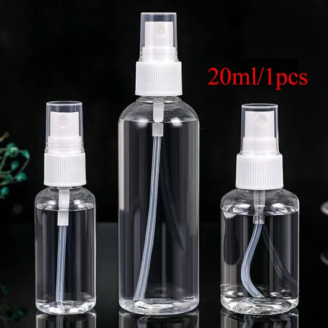20ML-100ML Klar Reise Transparent Plastik Parfüm Zerstäuber Leere Sprühflasche ☀