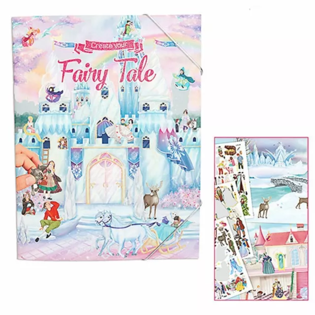 Create Your Fairy Tale Colouring Book With Stickers - Depesche