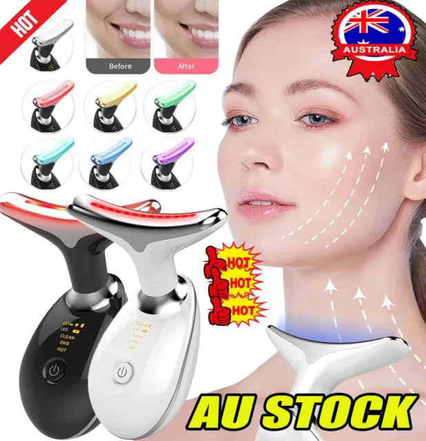7 in One Red Light Therapy Anti Aging Face Massager Electric Face Lift Device DM