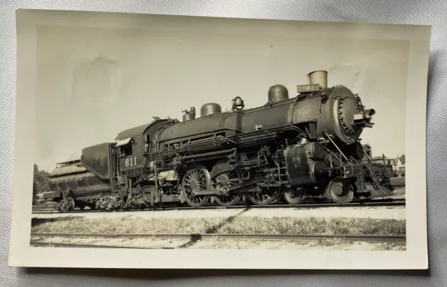 Vintage Photograph 1900’s Locomotive Train 611 Southern Pacific Lines Texas B&W