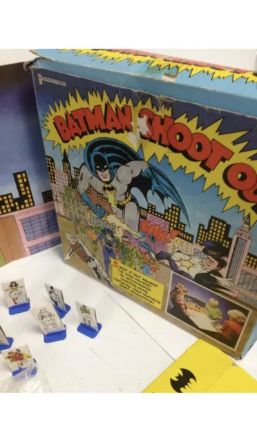 Vintage Batman Shoot Out Tischspiel 1978 Sammlerstück Gaming Set #497 2