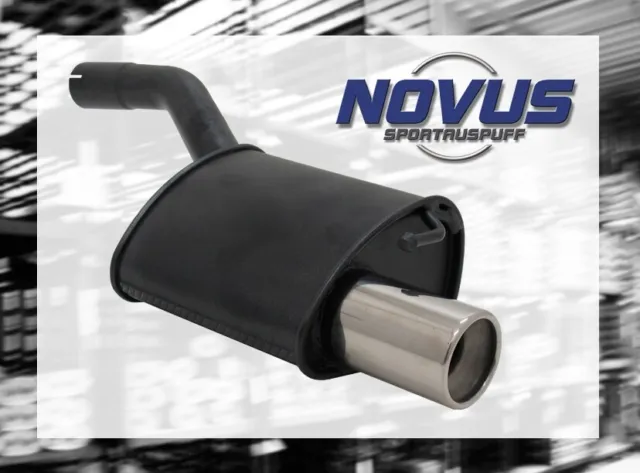 NOVUS Sportauspuff Gruppe N ESD 1x 90mm für Ford FOCUS MK1