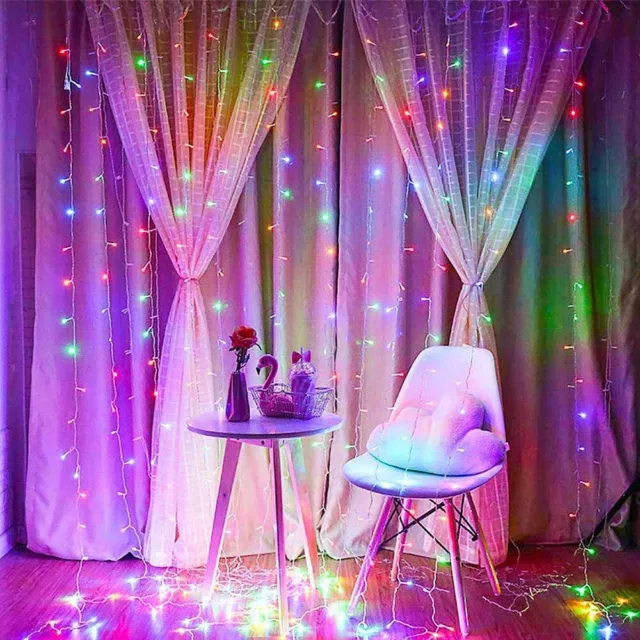 6M/3M*3M LED Curtain Fairy Lights Christmas In/Outdoor Party Wedding 31V AU Plug