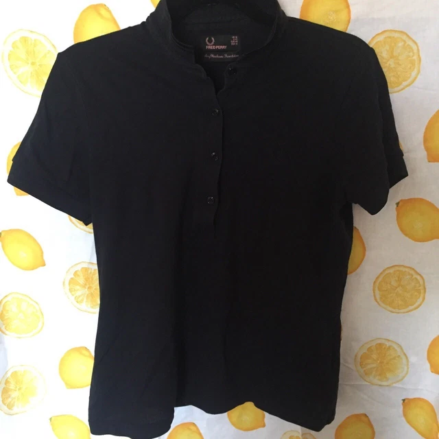 FRED PERRY AMY Winehouse Black Polo with glitter detailing