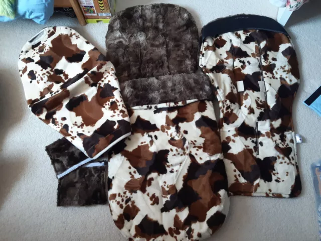 BIGABOO DONKEY CUSTOM.MADE Velpir Hood Footmuff liner And