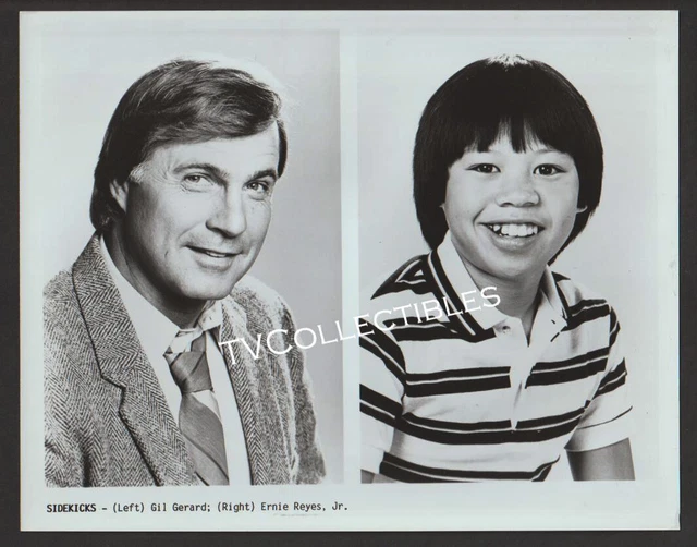 8x10 Photo~ SIDEKICKS ~1980s TV ~Gil Gerard ~Child actor Ernie Reyes Jr