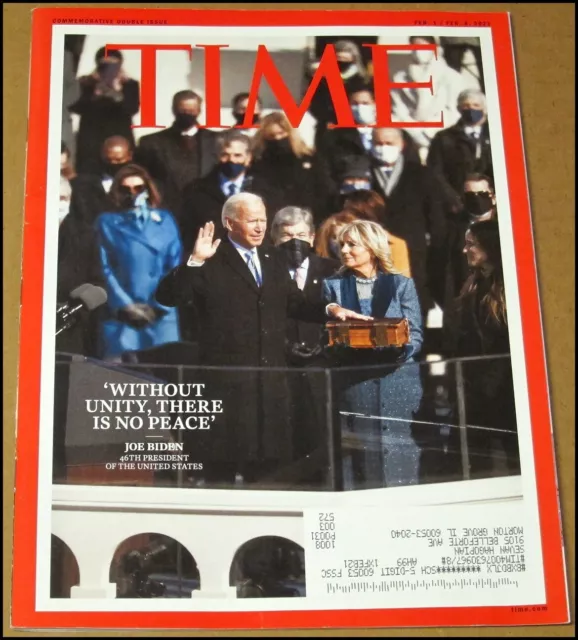 2/1/2021 2/8/2021 revista Time Joe Biden presidente inaugurado Kamala Harris