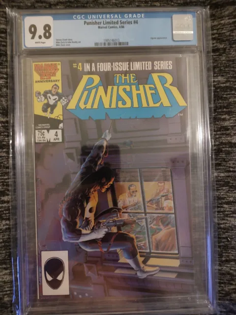 9.8 CGC Punisher 4 Marvel CHEAPEST ON eBay limited series MCU Zeck 1986 nm 