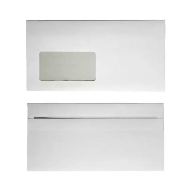 1000x buste per lettere buste con finestra DIN lunghe bianche 75g/m2 sk (np)