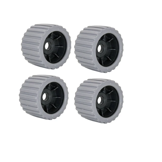 4PCS BOAT TRAILER Roller Marine Ribbed Wobble Roller 22mm Bore for