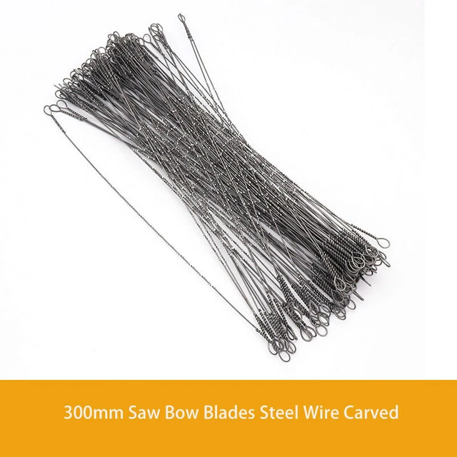 300m U-shaped Saw Bow Blades Steel Wire Carved  Hacksaw Drawloom for Woodworking