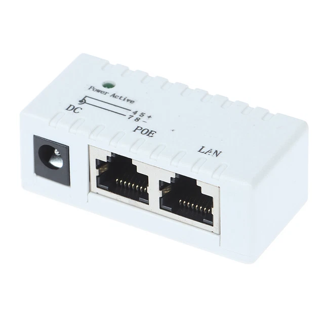 12V - 48V Passive POE injector for IP Camera VoIP Phone Netwrok AP ...