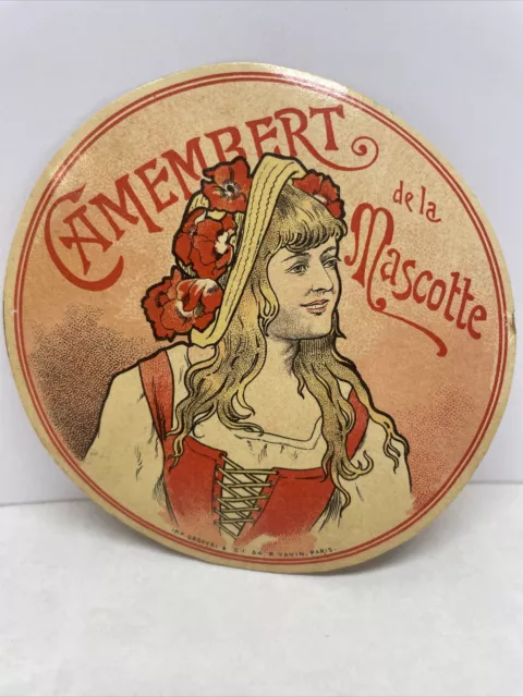 Ancienne Étiquette De Fromage: Camembert De La Mascotte.      ( Non Situé )