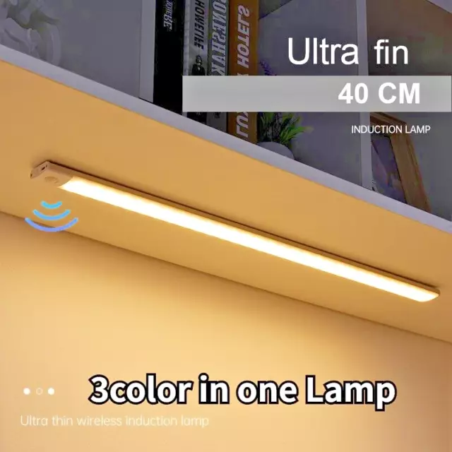 BARRE LED CUISINE Rechargeable USB Dimmable 3,6Ah 40cm Lampe