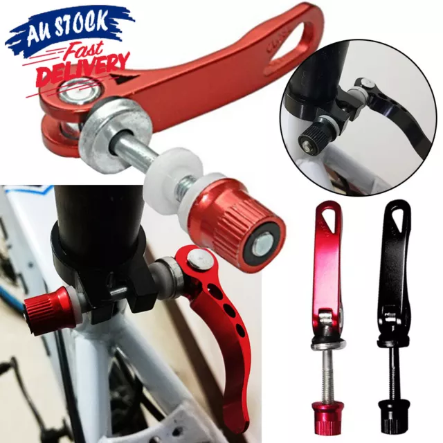 Cycle Bicycle Bike Skewer Bolt Clip Quick Release Seat Post Clamp Scooter