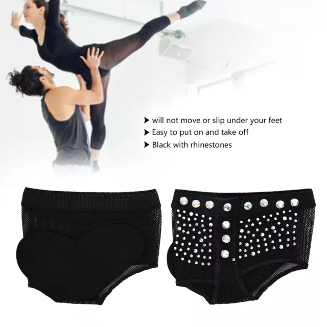 Dance Paws Pad Black Protection Toe Foot Thongs For Ballet Belly DanceM 36 To♪
