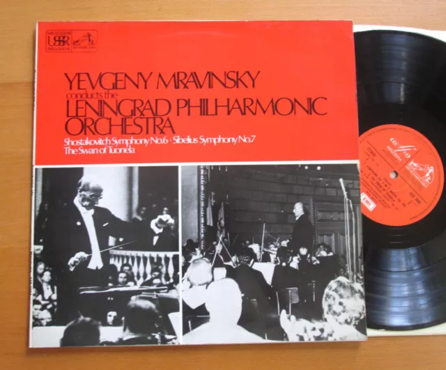 ASD 2805 Mravinsky Shostakovich Symphony 6 Sibelius Symphony 7 EMI Melodiya NM