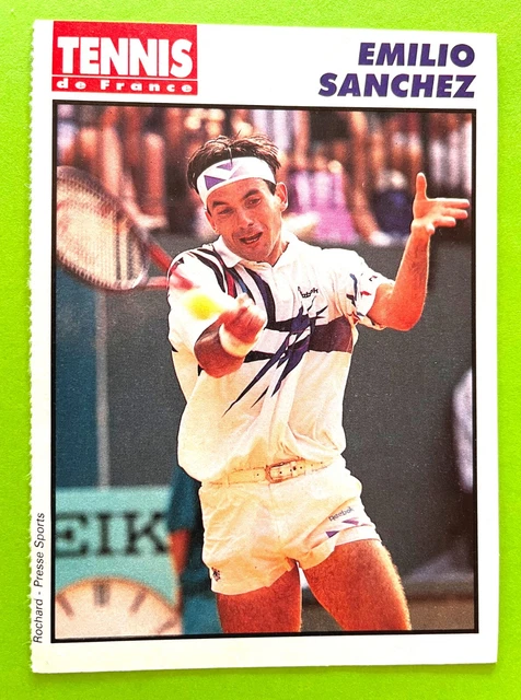 Magazine Tennis De France 1992 – Rookie Card Emilio Sanchez, édition Originale