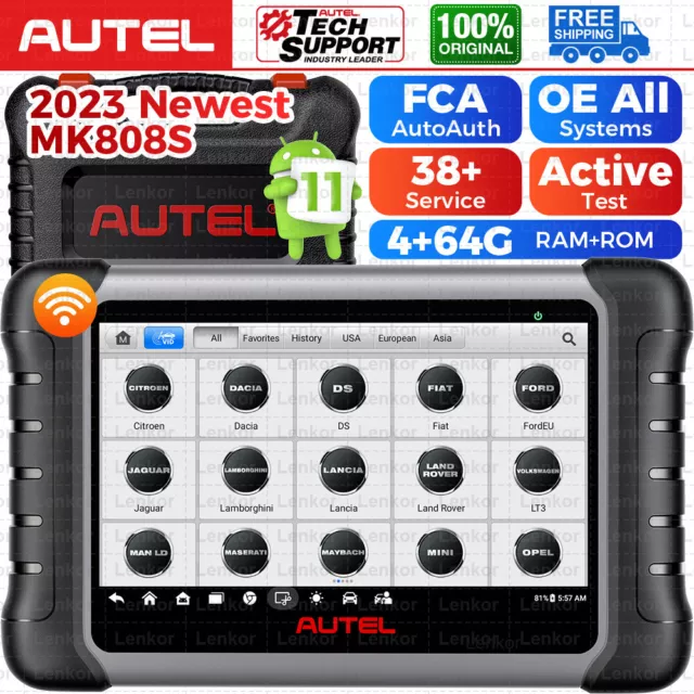 2024 Autel MaxiCOM MK808S Outils diagnostics Appareil Scanners Systèmes Complète