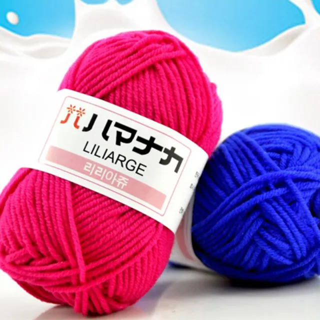 Milk Sweet Soft Cotton Baby Knitting Wool Yarn Thick Yarn Fiber Velvet Y RM RNAU