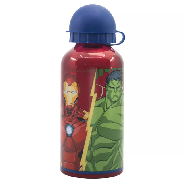 Bottiglia In Alluminio Per Bambini Da 400 Ml Avengers