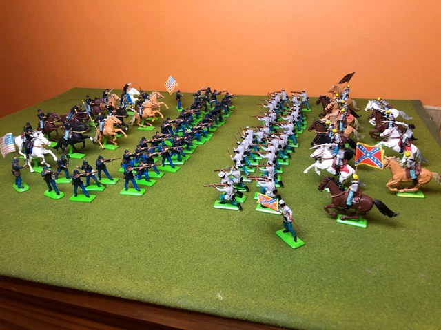 Britains American Civil War Union and Rebel Infantry and Cavalry Models Britains American Civil War Union and Rebel Infantry and Cavalry Models