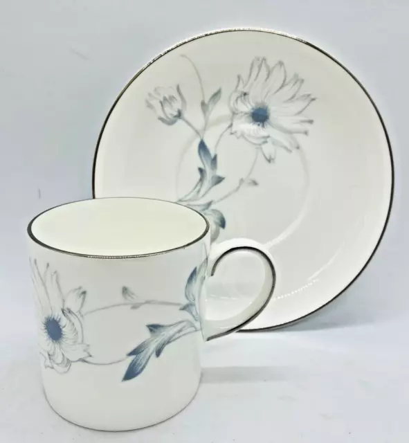 Susie Cooper White Wedding Demitasse Duo, Cup & Saucer by Wedgwood - VGC