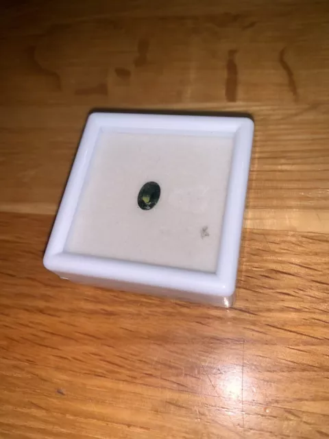 Australian Natural 0.95 Carat Loose Oval Cut Green Rubyvale Sapphire RS063