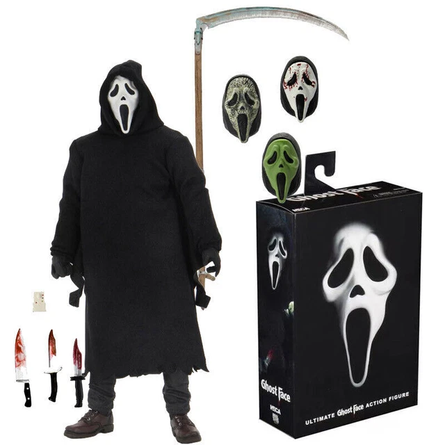 Ghostface Figura Ghostface Action Figure Anime Figurine 18 Cm Giunti Mobili (con Accessori) Modello In Posa In Piedi Statua In PVC Collezionabile Home Decor Regali